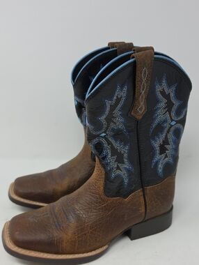 Ariat Boys' Tombstone Western Boots - Square Toe Size 2
